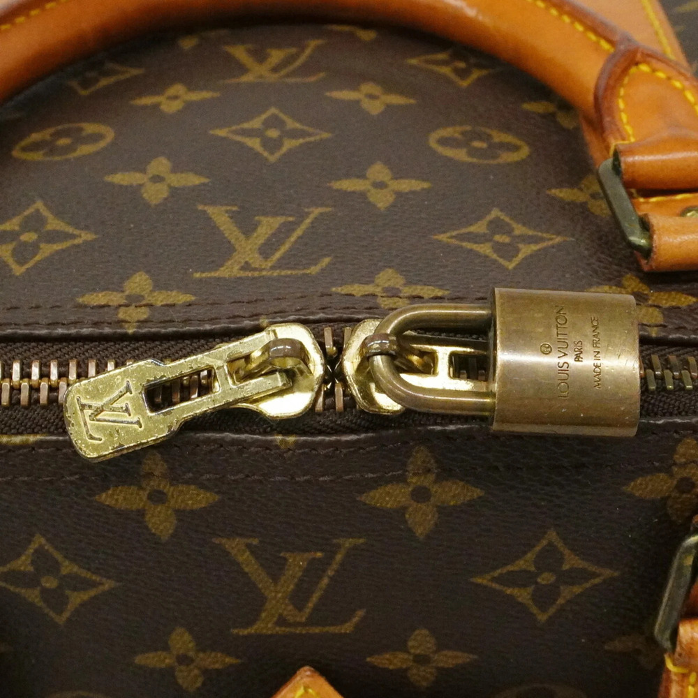 LOUIS VUITTON Authentic Brown Monogram Keepall 60 Boston Bag - Picture 14 of 15